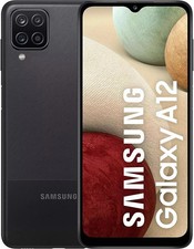 Samsung Galaxy A12 32GB Black UNLOCKED A125U -Light Burn