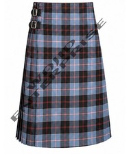 Scottish Handmade Traditional Dunlop Ancient Tartan 8 Yard kilt For Men's
