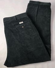 Vintage Polo Ralph Lauren Mens 40x34 Alpine Green Pleated Corduroy Andrew Pants