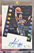 2021-22 Panini Noir Lonnie Walker Freeze Frame Signatures On Card Auto /99