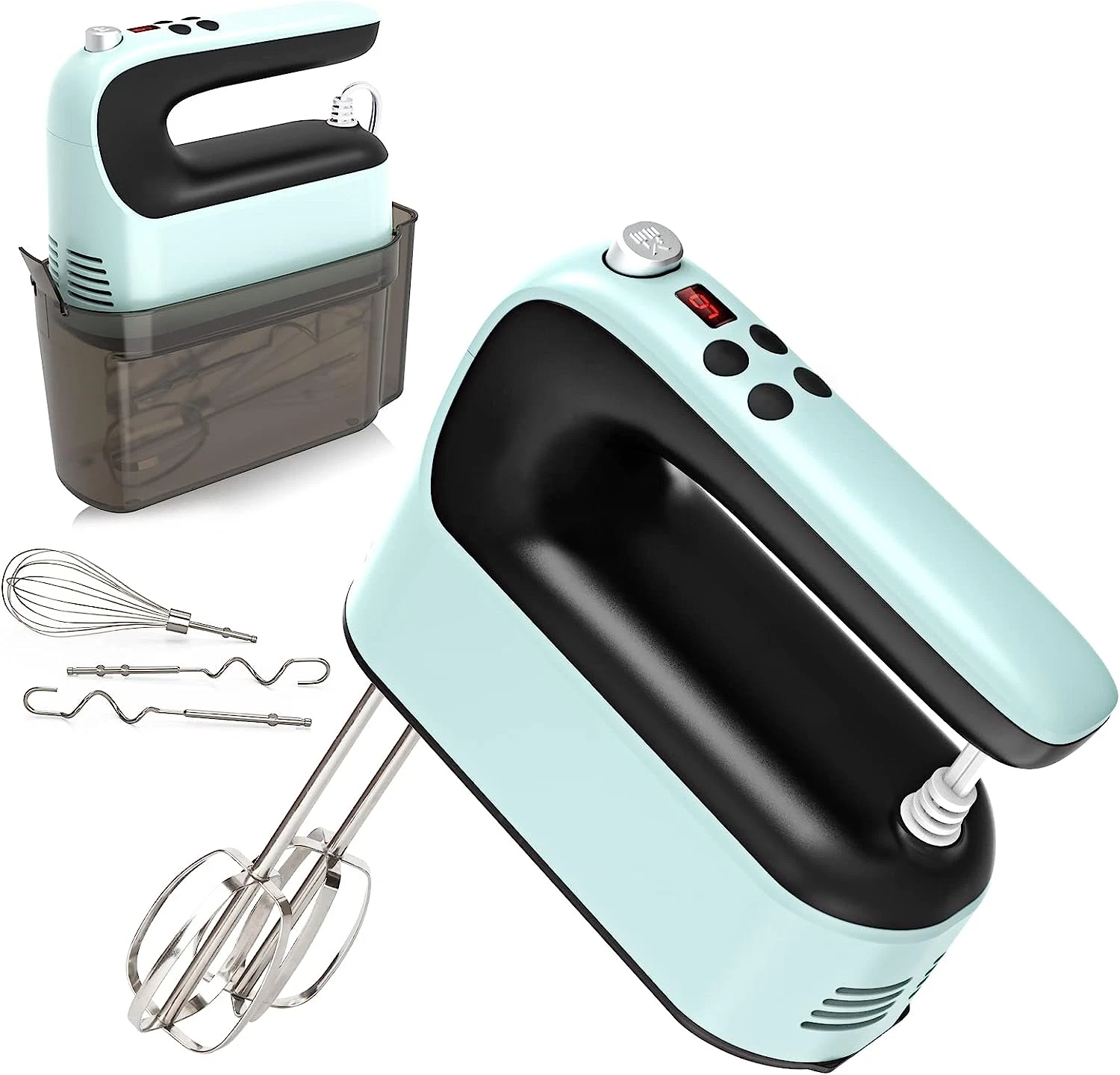 9-Speed Digital Hand Mixer Electric, 400W Powerful DC Motor, Hand Mixer Electric
Opens in a new wind