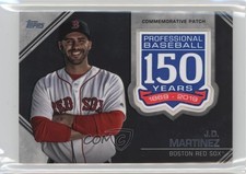 2019 Topps Update 150th Anniversary Manufactured JD Martinez #AMP-JMA Patch e7b