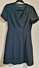 EUC Banana Republic Little Black Dress Midi Size 6 A-Line Classic Formal Witchy