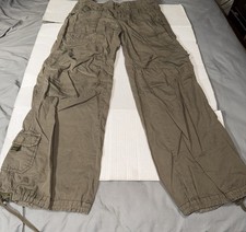 Vintage Polo Ralph Lauren Denim Brand Women  s Cargo Pants Olive Green Size 10