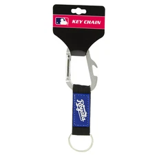 MLB Kansas City Royals Carabiner Keychain with Built-in Bottle Opener