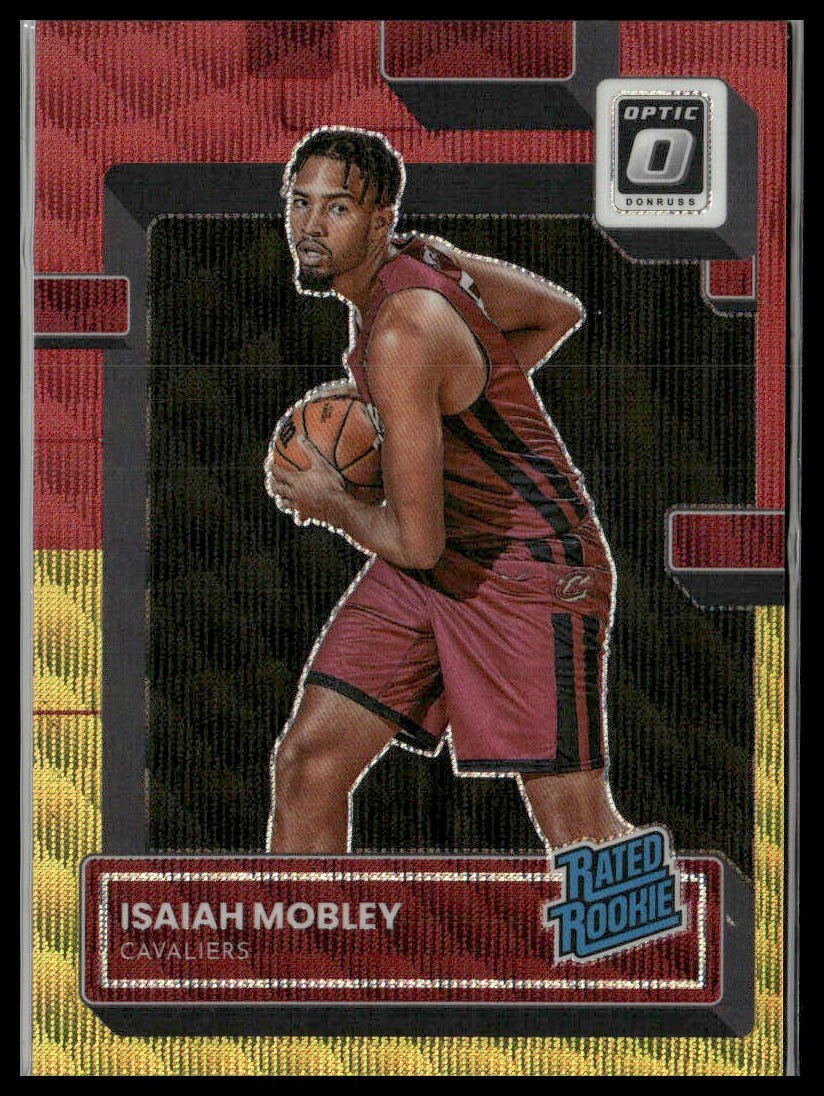 2022-23 Donruss Optic #237 Isaiah Mobley Red & Gold Wave #/99