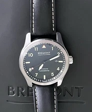 Pre-Owned BREMONT SOLO 43 Black Dial 43mm AUTOMATIC WATCH SOLO43-WH-R-S