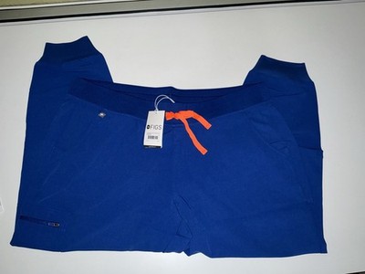 Figs Technical Collection Scrub Pants Winning Blue Zamora Joggers 2XL Petite NWT