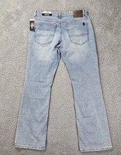 Buffalo David Bitton King Slim Boot Jeans Men’s 32x32 Light Wash Stretch NWT