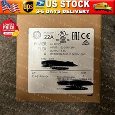 New  Allen Bradley 22A-B1P5N104 PowerFlex 4 240V 3P 1HP AC Drive US Free Tax