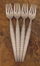 Oneida Venetia Set of 4 Dinner Forks Community Stainless Flatware Vintage Lot E