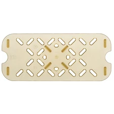 Vollrath 23300 Super Pan 1/3 Size High Temp Amber Plastic False Bottom