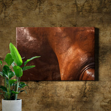 Chestnut Horse Galloping on Beach Wall Art Ocean Spray Action Scene