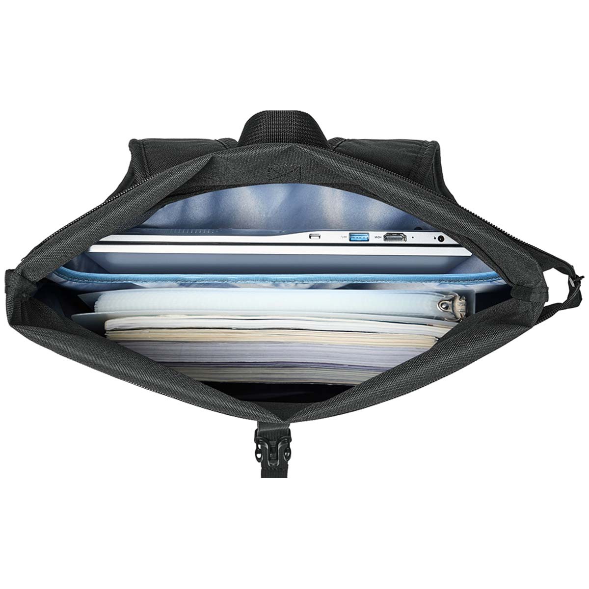 Sac ordinateur 15.6 pouces Rivacase étanche pour protéger votre PC de la pluie - 4