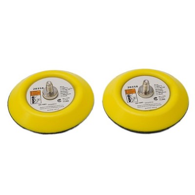 2pcs 3 Sanding Polishing Backing Pad Hook&Loop M6 6mm Thread For Air Sander