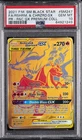 2021 POKEMON SM BLACK STAR PROMO #SM247 FULL ART/RESHIRAM & CHARIZARD GX PSA 10