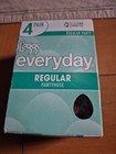 L'EGGS Pantyhose Womens Q Suntan Sheer Toe 4 Pack Nylon NEW — photo 1