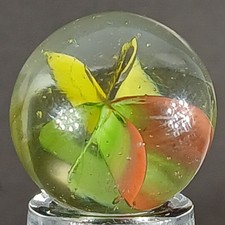 Vintage Tri-Color Cat's Eye Marble .62 Inches Near-Mint Condition