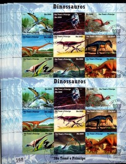 # 10X S. T. PRINCIPE 2004 USED DINOSAURS