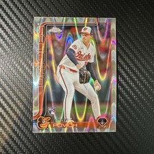 2025 Topps Chrome - Cade Povich #140 RayWave Refractor (RC) Baltimore Orioles