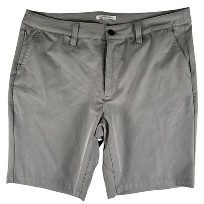 Threads 4 Thought Chino Shorts Mens 33 Gray Stretch Flat Front Casual Summer 9''