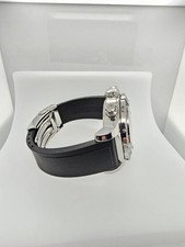 breitling super avenger A13370 Customized With Diamonds Black Dial Rubber Band 7