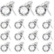 30 Pcs Crystal Upholstery Nails Tacks 1 Inch 25mm Furniture Upholstery Tack...