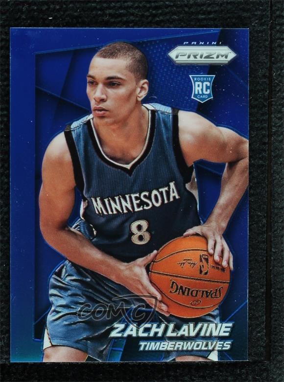 2014-15 Panini Prizm Blue Prizm 12/99 Zach LaVine #262 fb8