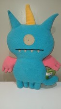 UGLY DOLL Uglydoll Uglycorn 14" Blue/Pink Stuffed Animals 2010 Rare NWT