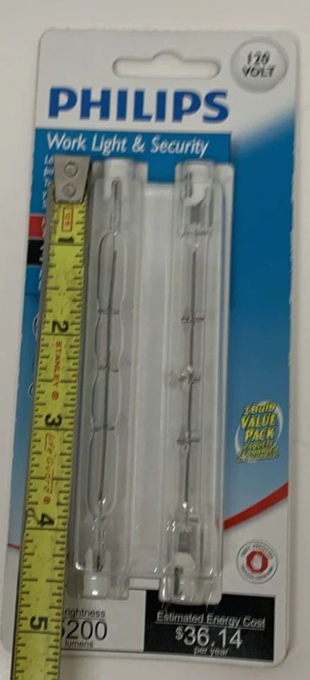 New Philips 300W 120V Clear RSC Base T3 Work Light & Security  (2-Pack) - Image 3 of 3