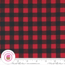 Moda HOME SWEET HOLIDAY 56009 16 Red Black Plaid D Strain Quilt Fabric CHRISTMAS