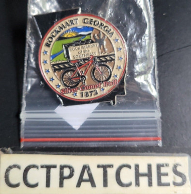 ROCKMARKET, GEORGIA SILVER COMET TRAIL BICYCLE PIN