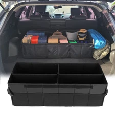 For Ford Focus 2000-18 Car Trunk Organizer Leather Cargo Folding Storage Bin Bag