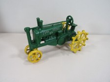 Cast Iron John Deere OP Tractor Toy