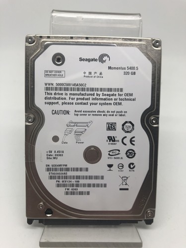 Interne Festplatte 320GB 2,5 Zoll SeaGate Modell 5SX4MYPM Gebraucht Für Laptop