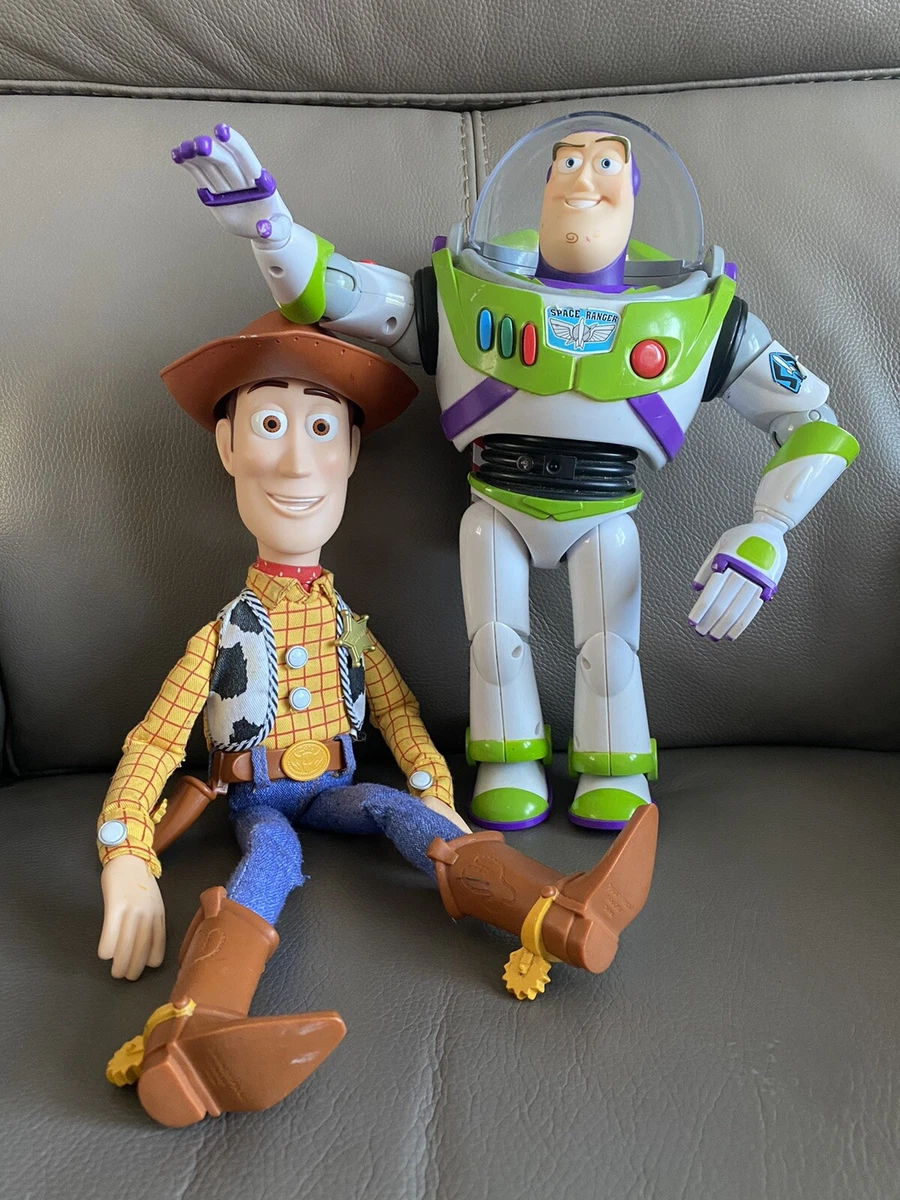 Woody and buzz talking figures outlet
