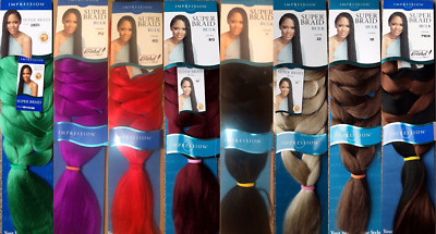 Impression synthetische natürliche lange ultra gehäkelte Haarverlängerungen super geflochten 86''