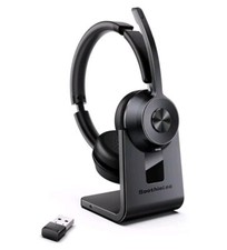 Bluetooth Headset V5.1, Wireless Headset with Noise Canceling Microphone, 40 Hrs