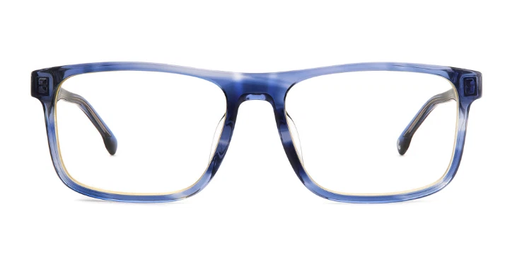 Gafas rectangulares para hombre Carrera C FLEX 04/G 381 cuerno azul Foto 2 de 4