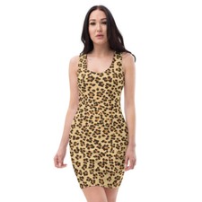 Cheetah Print Womens Dress