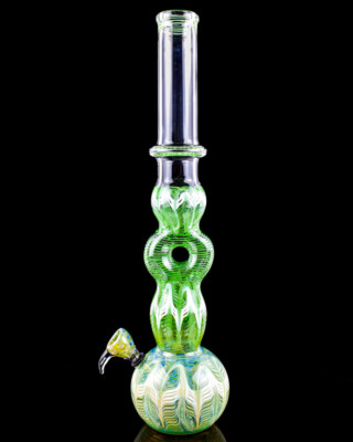 20'' Inch Grand Lux TALL Bong Fumed DONUT Glass Water Pipe HOOKAH Bubbler *USA*
