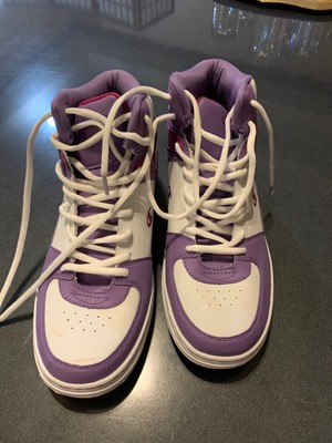 purple high top sneakers