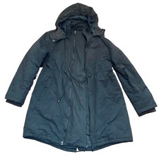 Faulty Zip Jojo Maman Bebe Size 16 Green Maternity Fishtail Parka Coat Jacket
