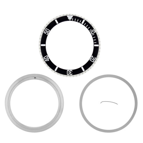 ROTATING BEZEL + RETAINING/CLICK SPRING/INSERT FOR ROLEX SUBMARINER 16800 16610 - Picture 1 of 3