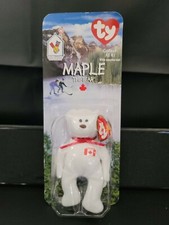 Maple The Bear-1999 McDonalds Ty Beanie Baby with rare errors 1993, OakBrook