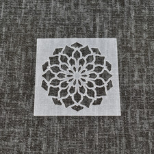 Mandala Stencil - Design 1 - Reusable Stencil for Crafts, DIY, Baking