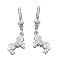 Ohrringe OhrhäNger Brisur Pferd Pferde 925 Silber Ohrschmuck Silberohrringe