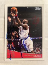2009 Topps Reggie Evans Autographed Card Toronto Raptors #235 CB804