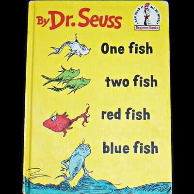 1 FISH RED FISH BLUE FISH Dollhouse Book 1:12 Scale Dr FISH TWO ONE Seuss 2