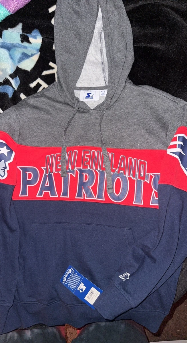 Sweat à capuche zippé noir pour homme avec logo vintage New England Patriots Thursday Night Gridiron
